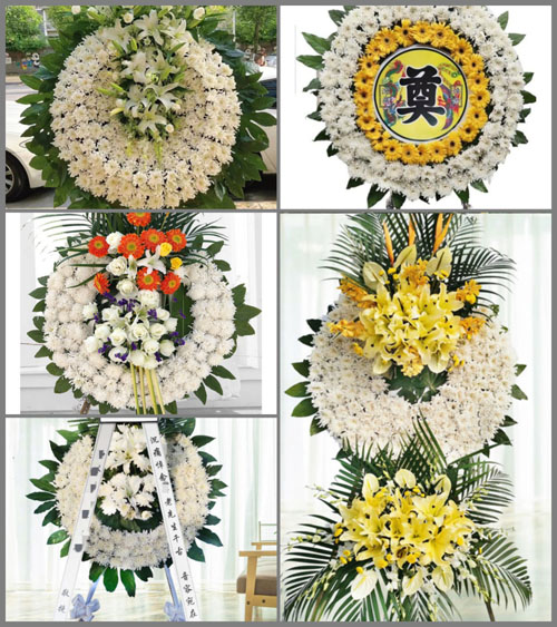 四川成都大邑县出江镇上坝村花圈速递